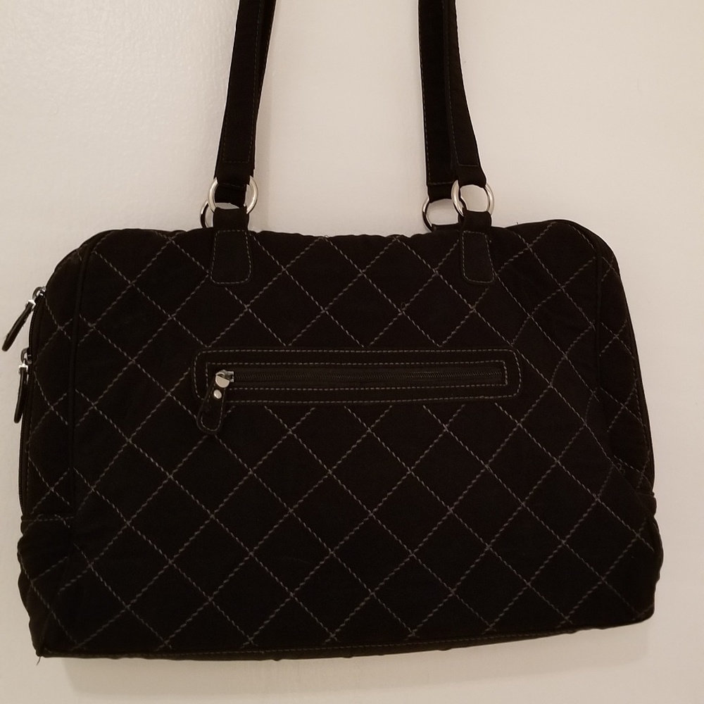 Vera Bradley Quilted Black computer bag